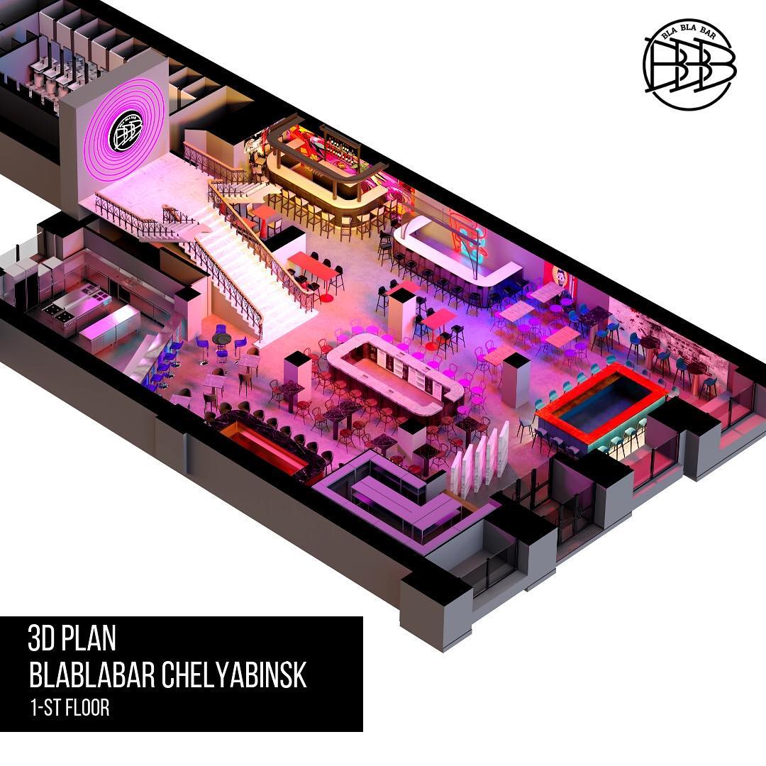 План первого этажа BlaBlaBar