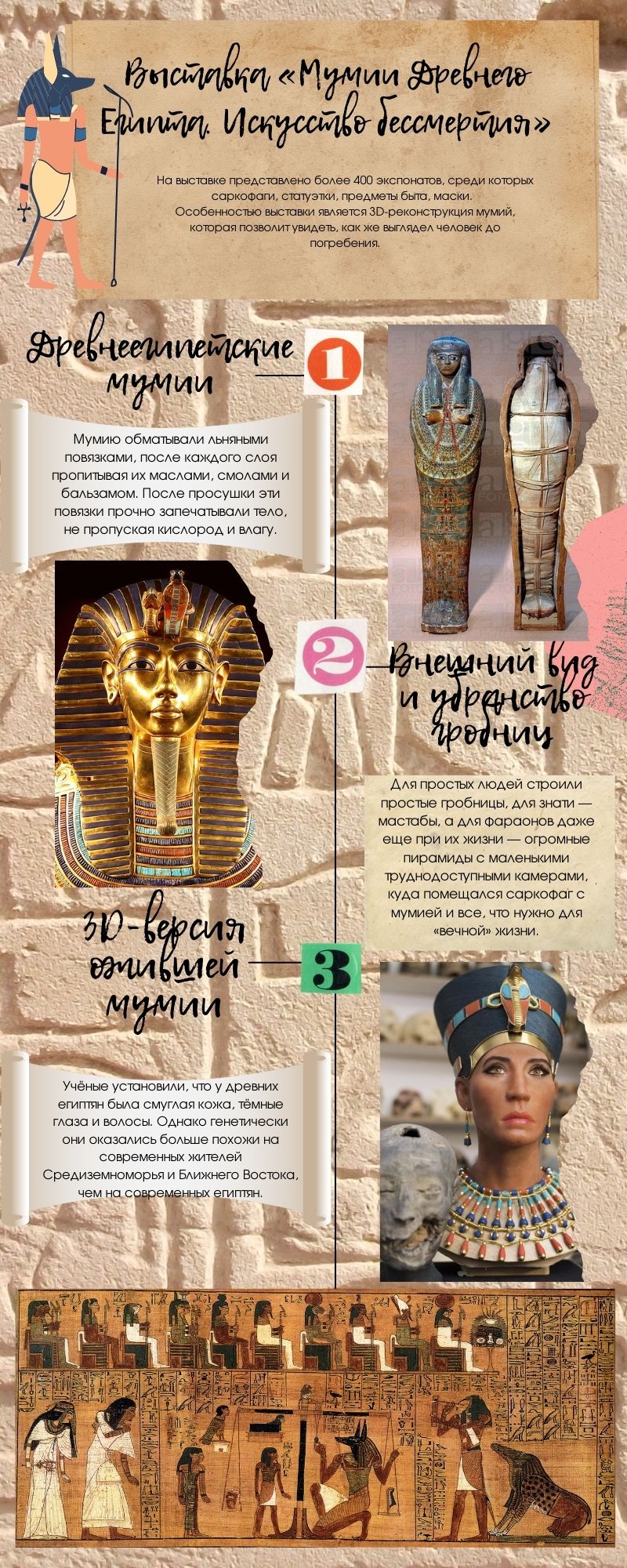 инфографика "Мумии Древнего Египта"